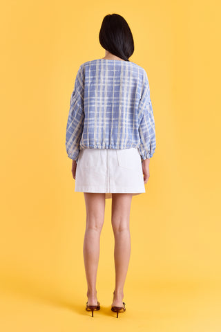 Blouse Gaby Jacquard Blue
