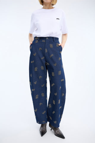 Broek denim Vasler Navy