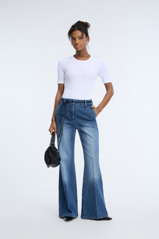 Broek Flared Blue