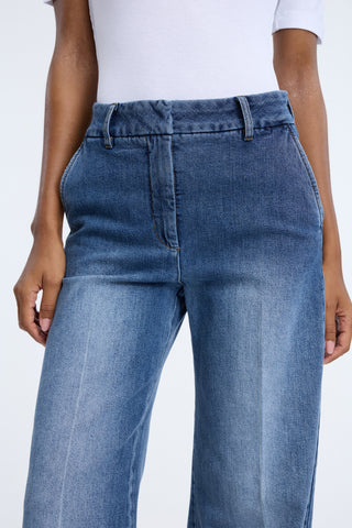 Broek Flared Blue