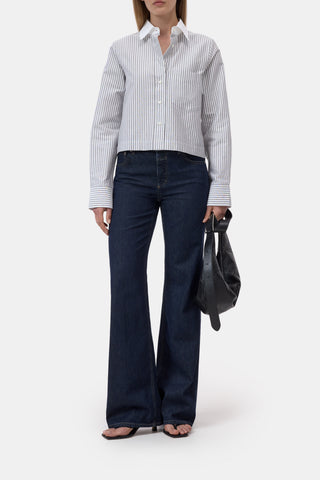 Hemd Cropped Classic Cinder brown