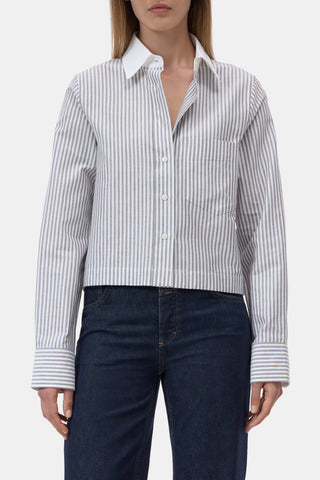 Hemd Cropped Classic Cinder brown
