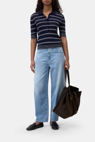 Top knitted polo
