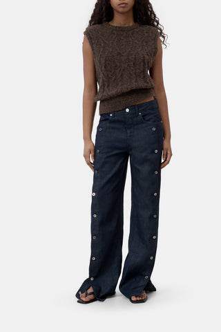 Knitwear crew neck top