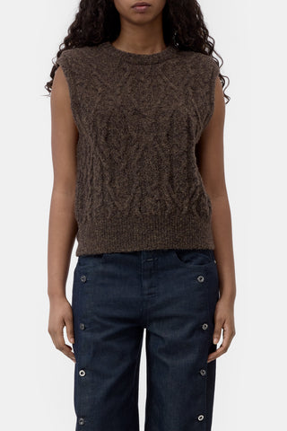 Knitwear crew neck top