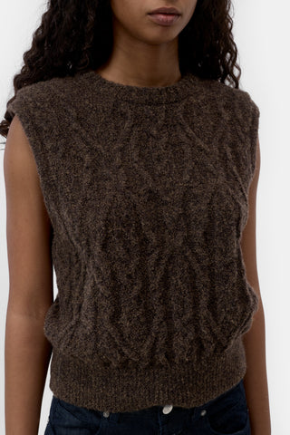 Knitwear crew neck top