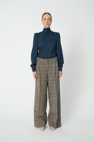 Broek Oversized low-waist suiting pants