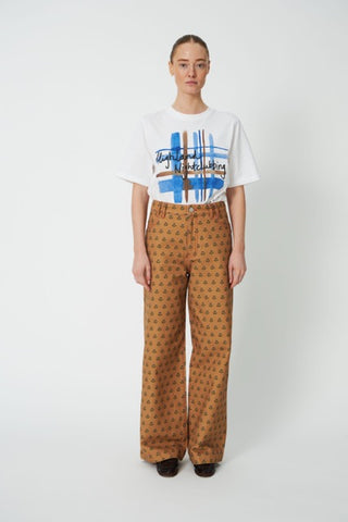 Broek Printed Canvas Simple Flowers