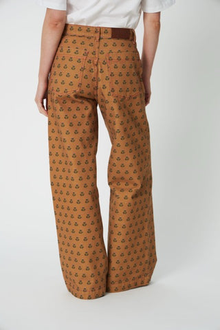 Broek Printed Canvas Simple Flowers