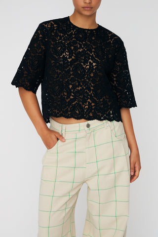 Top Lace Zwart