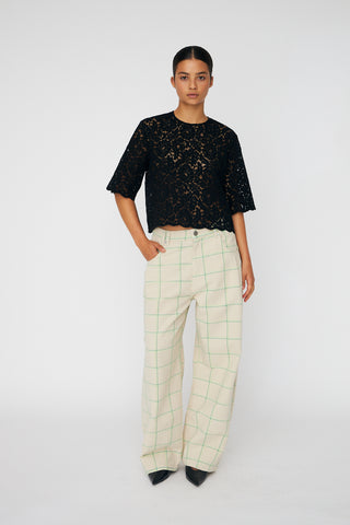 Top Lace Zwart