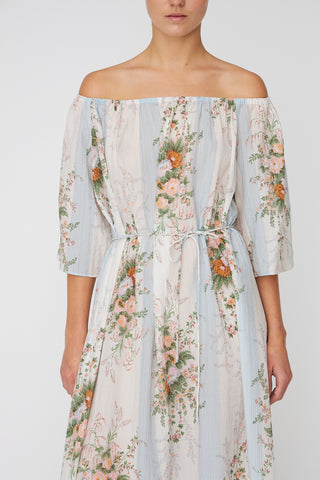 Jurk maxi dress drop shoulders
