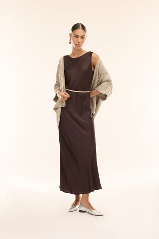 Jurk Fico in viscose satijn