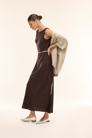 Jurk Fico in viscose satijn