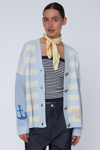 Vest Wool Embroidered Cardigan