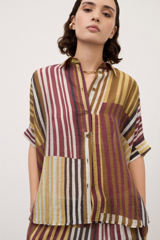 Blouse streepmotief