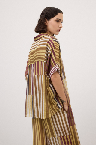 Blouse streepmotief