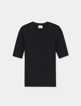 T-shirt zwart katoenmix