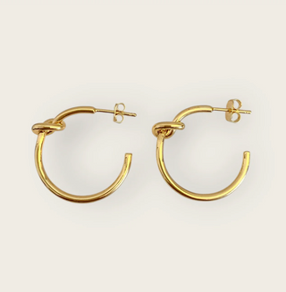 Oorbellen hoops knot
