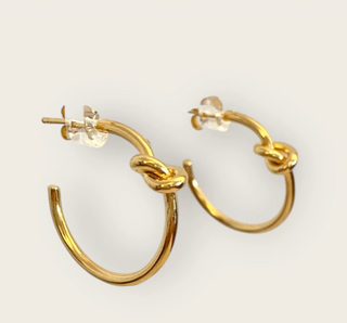 Oorbellen hoops knot