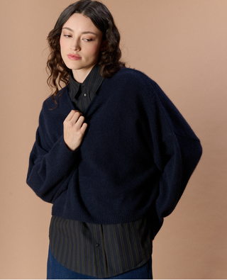 Trui Birkin Oversized Backless Marine