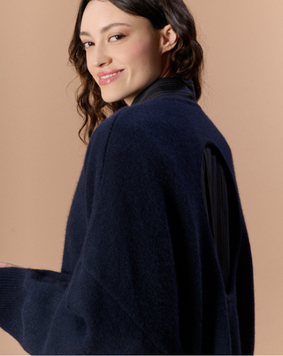 Trui Birkin Oversized Backless Marine