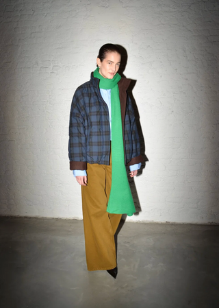 Jas Big Navy Check