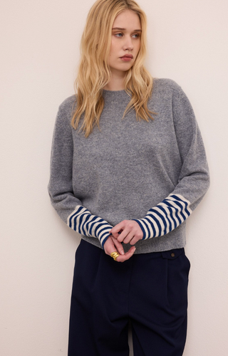 Trui Contrast Stripe Wool