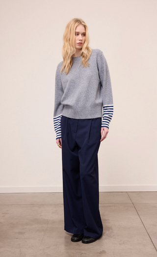 Trui Contrast Stripe Wool