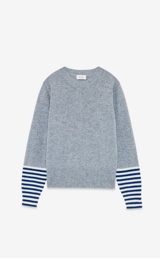 Trui Contrast Stripe Wool
