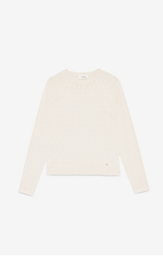 Knit Heart Pointelle