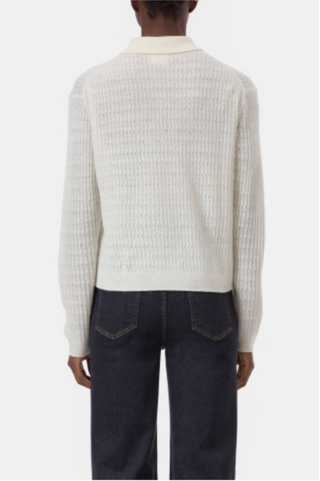 Polo Longsleeve Ivory