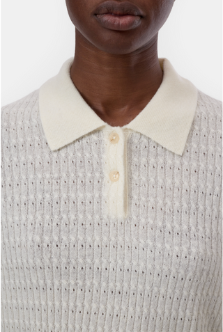 Polo Longsleeve Ivory