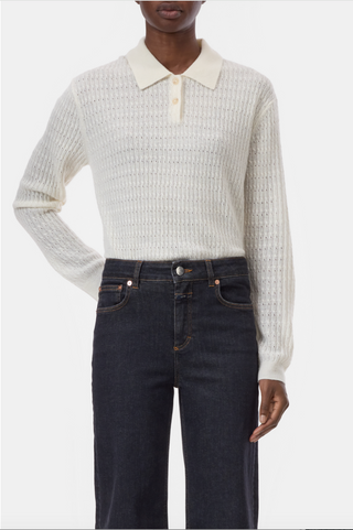 Polo Longsleeve Ivory