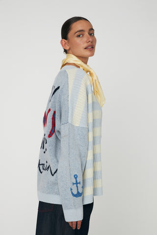 Vest Wool Embroidered Cardigan