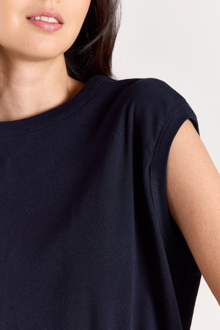 T-shirt Demi zonder mouwen - Donkerblauw