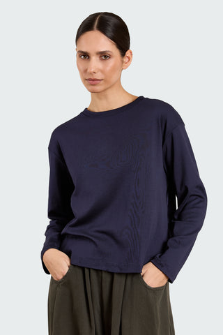 T-shirt longsleeve Lila Navy