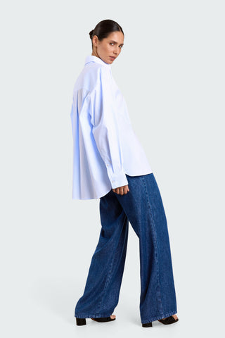 Hemd Laura Oversized Light Blue Check