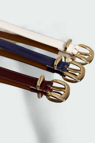 Riem Albin Shiny Leather Navy