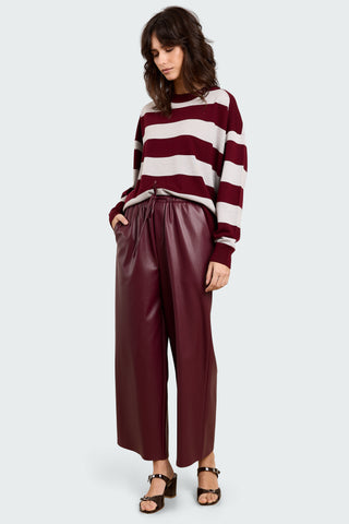 Trui Sasha Merino Burgundy/Grey
