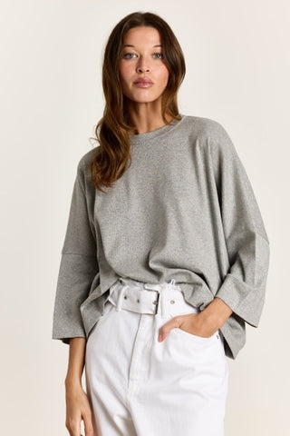 T-shirt longsleeve Madeline Grijs