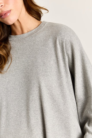 T-shirt longsleeve Madeline Grijs