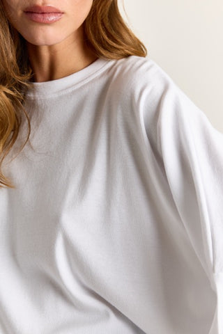 T-shirt longsleeve Madeline wit