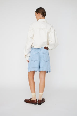 Short soft denim