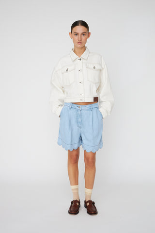 Short soft denim