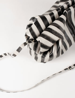 Handtas Nina Big Stripes Black