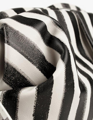 Handtas Nina Big Stripes Black