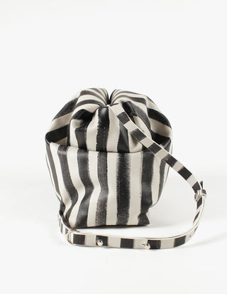 Handtas Nina Big Stripes Black